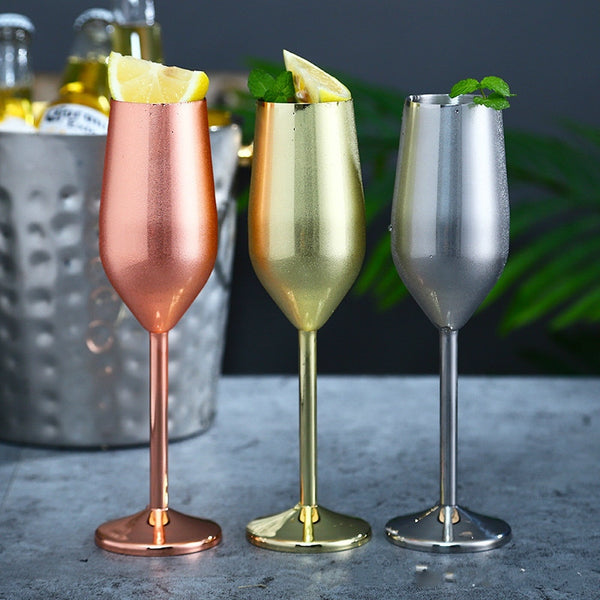 Stainless Steel  Cocktail Glass